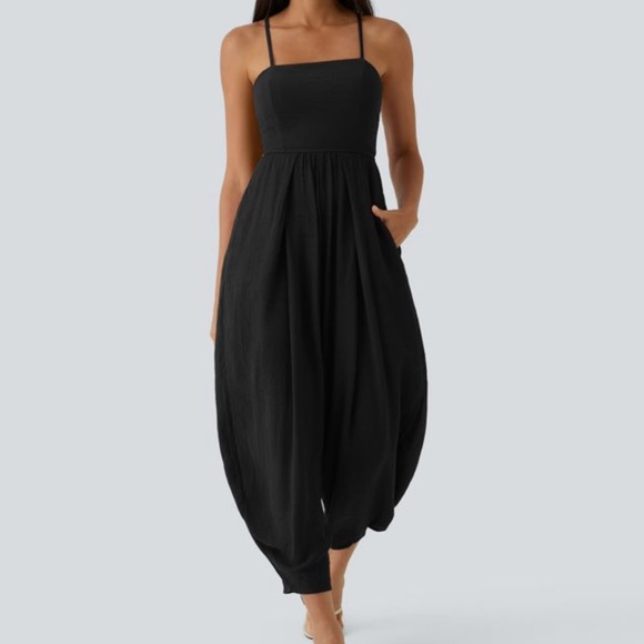 NWT HALARA black jumpsuit size S - Picture 2 of 11